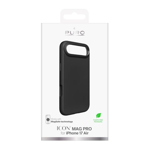 PURO - Θήκη ICON MAG PRO με MagSafe για iPhone 17 Air, μαύρη