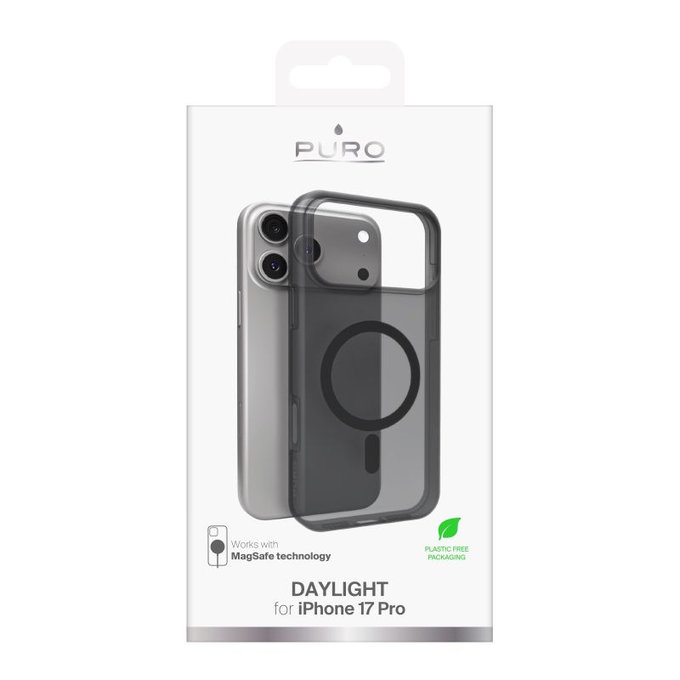 PURO - Θήκη DAYLIGHT με MagSafe για iPhone 17 Pro, μαύρη