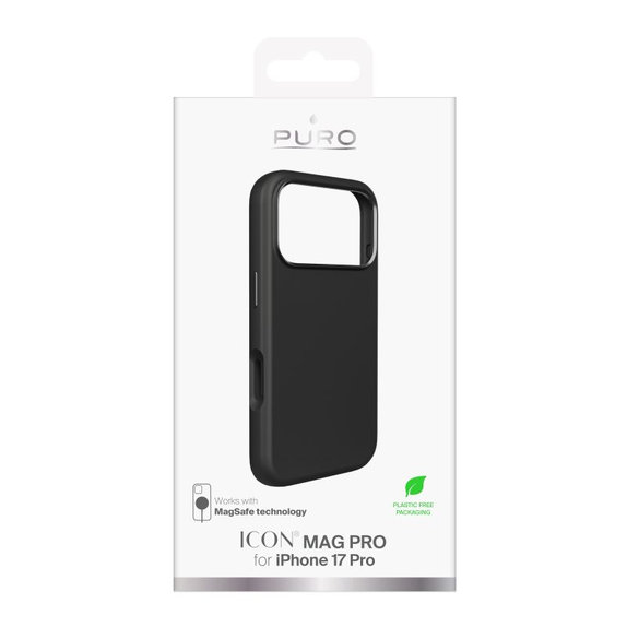 PURO - Θήκη ICON MAG PRO με MagSafe για iPhone 17 Pro, μαύρη