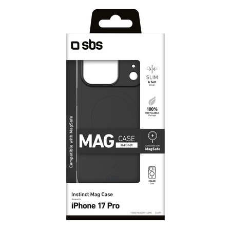 SBS - Θήκη Instinct Mag συμβατή με MagSafe για iPhone 17, ροζ