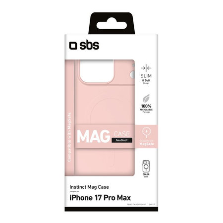 Θήκη Instinct Mag με MagSafe για iPhone 17 Pro Max, Ροζ, Pink, SBS