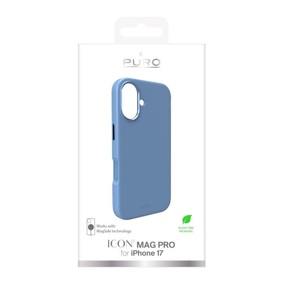 PURO - Θήκη ICON MAG PRO με MagSafe για iPhone 17, μπλε