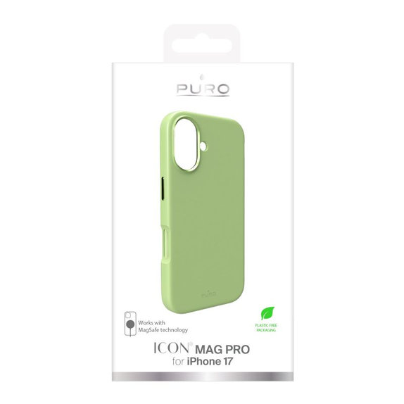 PURO - Θήκη ICON MAG PRO με MagSafe για iPhone 17, πράσινη
