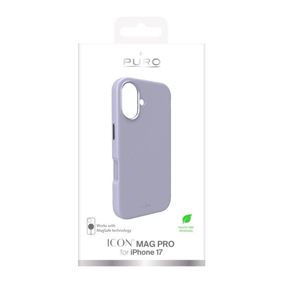 PURO - Θήκη ICON MAG PRO με MagSafe για iPhone 17, ροζ
