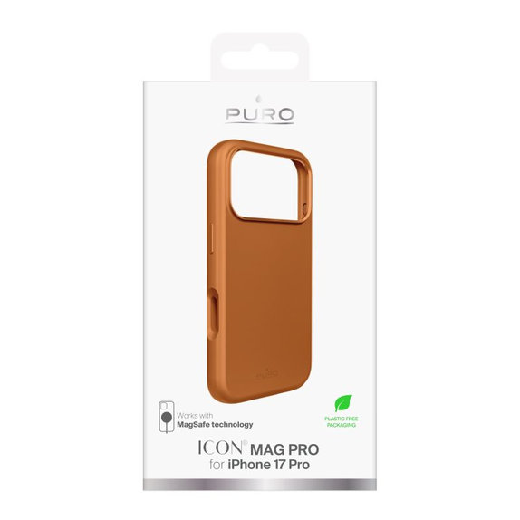 PURO - Θήκη ICON MAG PRO με MagSafe για iPhone 17 Pro, πορτοκαλί