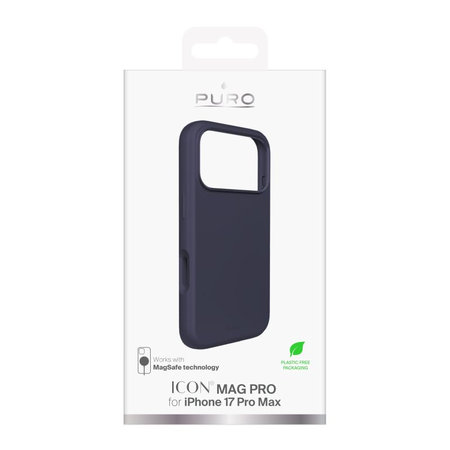 PURO - Θήκη ICON MAG PRO με MagSafe για iPhone 17 Pro Max, σκούρο μπλε