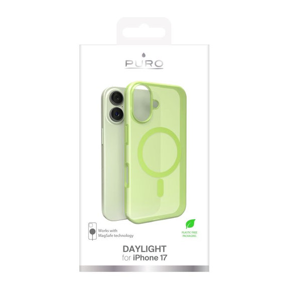 PURO - Θήκη DAYLIGHT με MagSafe για iPhone 17, πράσινη