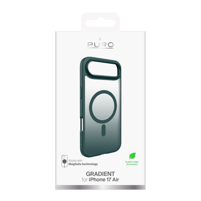 PURO - Θήκη Gradient με MagSafe για iPhone 17 Air, Petroleum Green