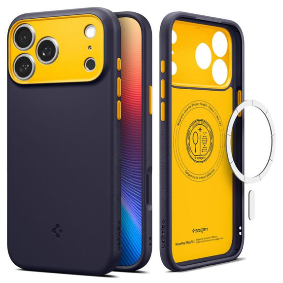 Spigen - Θήκη Nano Pop με MagSafe για iPhone 17 Pro, Blueberry Navy