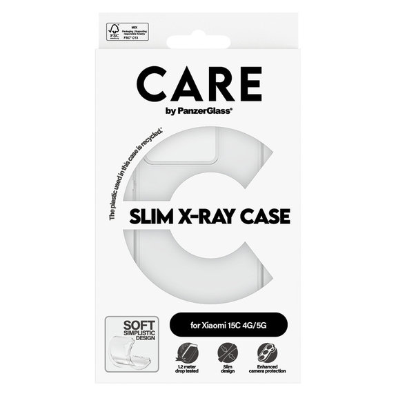 Θήκη X-Ray για Xiaomi 15C 5G, Διάφανο, PanzerGlass