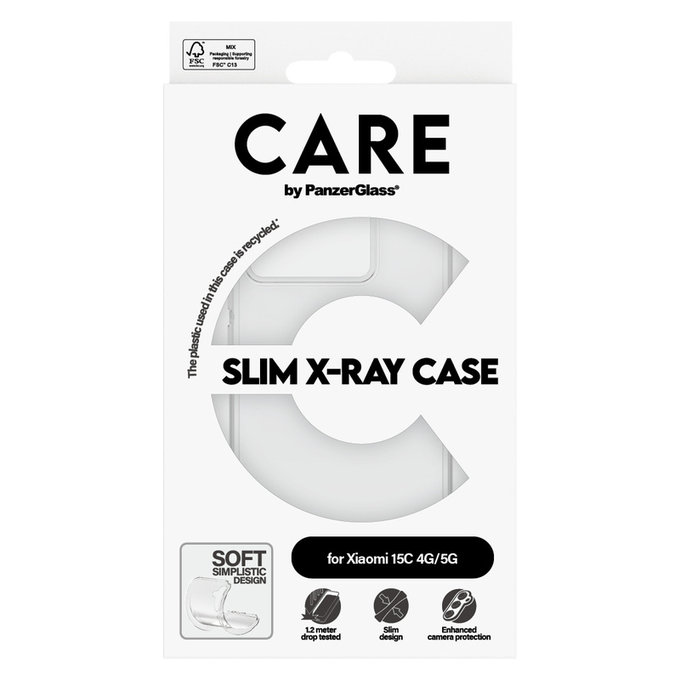 Θήκη X-Ray για Xiaomi 15C 5G, Διάφανο, PanzerGlass