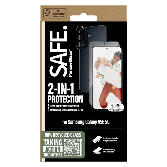 Bundle 2 σε 1 για Samsung Galaxy A56 5G, SAFE by PanzerGlass