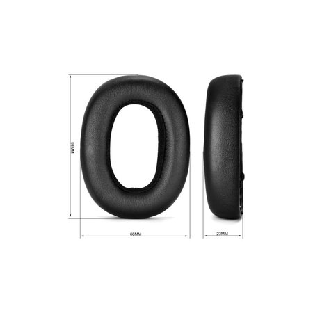 Ανταλλακτικά Earpads Ακουστικών για AKG N700NC, Αφρός Μνήμης + PU Δέρμα, Μαύρο, Black, 1 Ζεύγος