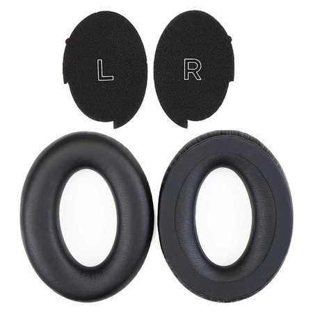 Ανταλλακτικά Earpads Ακουστικών για Bose A30, PU Δέρμα, Μαύρο, Black, 1 Ζεύγος