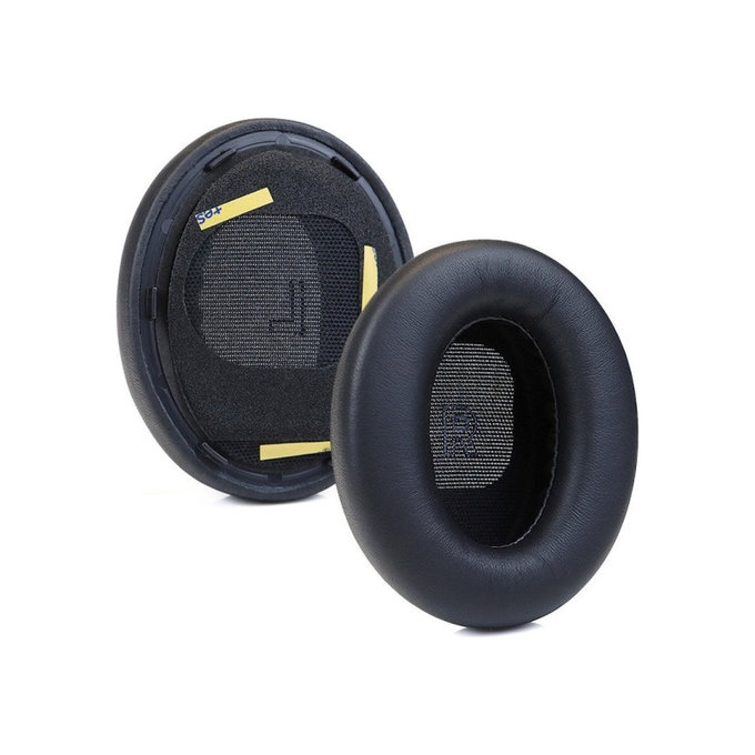 Ανταλλακτικά Earpads Ακουστικών για Bose QC Ultra, Αφρός Μνήμης + Δέρμα, Μαύρο, Black, 1 Ζεύγος