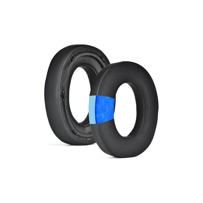 Ανταλλακτικά Earpads Ακουστικών για Bowers & Wilkins PX7 S2, PX8, Αφρός Μνήμης + PU Δέρμα + Ύφασμα, Μαύρο, Black, Ψυκτικό Τζελ, 1 Ζεύγος