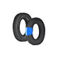 Ανταλλακτικά Earpads Ακουστικών για Bowers & Wilkins PX7 S2, PX8, Αφρός Μνήμης + PU Δέρμα + Ύφασμα, Μαύρο, Black, Ψυκτικό Τζελ, 1 Ζεύγος