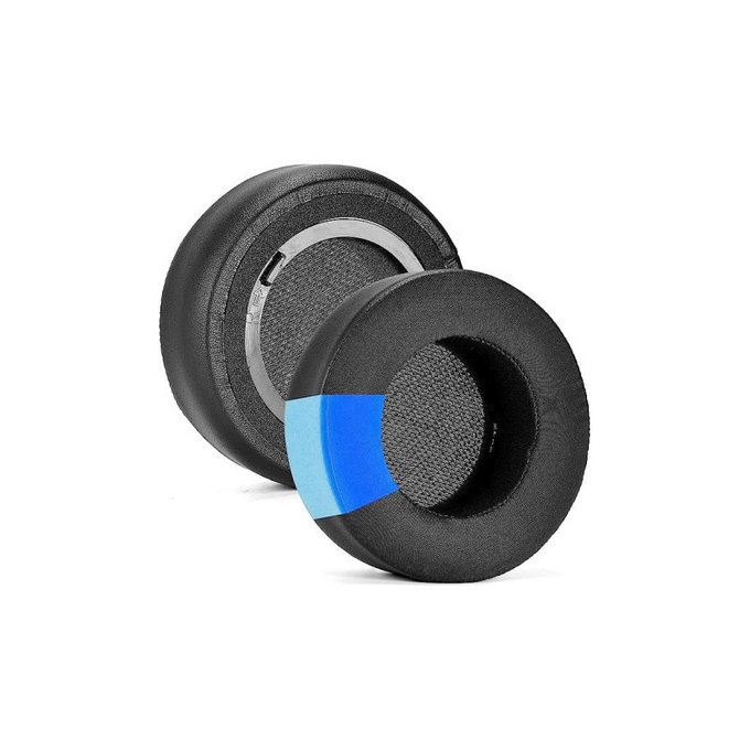 Ανταλλακτικά Earpads Ακουστικών για Corsair Virtuoso RGB, Αφρός Μνήμης + Δέρμα +Ύφασμα, Μαύρο, Black, Ψυκτικό Τζελ, 1 Ζεύγος