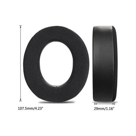 Ανταλλακτικά Earpads Ακουστικών για Corsair HS50, HS50 Pro, Αφρός Μνήμης + Δέρμα + Ύφασμα, Μαύρο, Black, Ψυκτικό Τζελ, 1 Ζεύγος