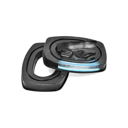 Ανταλλακτικά Earpads Ακουστικών για Howard Leight Impact, Αφρός Μνήμης + Δέρμα, Μαύρο, Black, Ψυκτικό Τζελ, 1 Ζεύγος