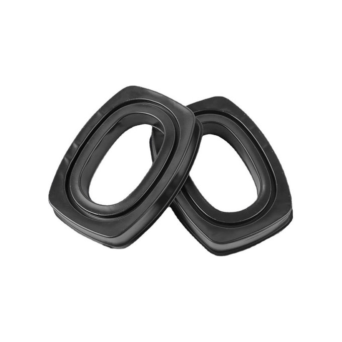 Ανταλλακτικά Earpads Ακουστικών για Howard Leight Impact, Αφρός Μνήμης + Δέρμα, Μαύρο, Black, Ψυκτικό Τζελ, 1 Ζεύγος