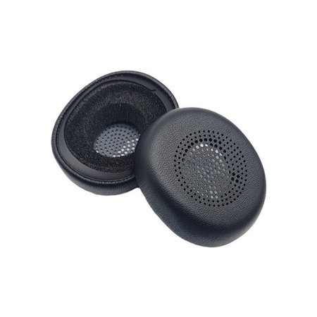 Ανταλλακτικά Earpads Ακουστικών για Jabra Evolve2 30, Αφρός Μνήμης + PU Δέρμα, Μαύρο, Black, 1 Ζεύγος