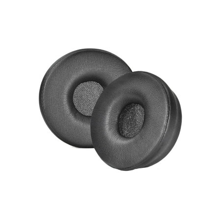 Ανταλλακτικά Earpads Ακουστικών για Jabra Engage 55, 65, 75 (Stereo), Αφρός Μνήμης + Δέρμα, Μαύρο, Black, 1 Ζεύγος