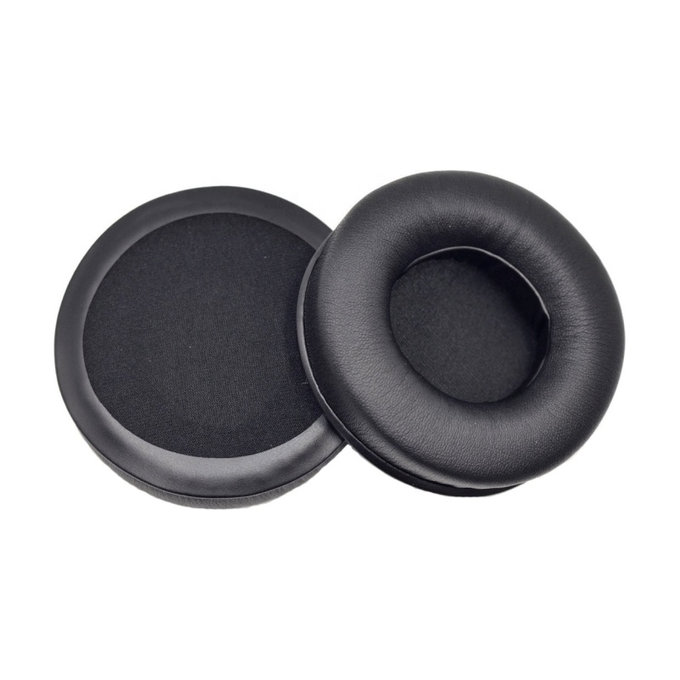 Ανταλλακτικά Earpads Ακουστικών για JBL Synchros E50BT, Αφρός Μνήμης + PU Δέρμα, Μαύρο, Black, 1 Ζεύγος