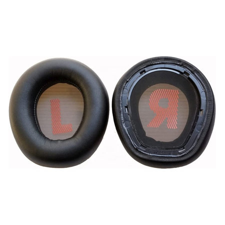 Ανταλλακτικά Earpads Ακουστικών για JBL Quantum Q600, Αφρός Μνήμης + PU Δέρμα, Μαύρο, Black, 1 Ζεύγος