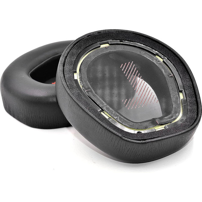 Ανταλλακτικά Earpads Ακουστικών για JBL Quantum One, Αφρός Μνήμης + PU Δέρμα, Μαύρο, Black, 1 Ζεύγος