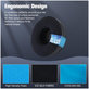 Ανταλλακτικά Earpads Ακουστικών για JBL JR300, T450BT, T500BT, T600, Αφρός Μνήμης + Δέρμα + Ύφασμα, Μαύρο, Black, Ψυκτικό Τζελ, 1 Ζεύγος