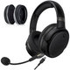Ανταλλακτικά Earpads Ακουστικών για Kingston HyperX Cloud Orbit S, Αφρός Μνήμης + PU Δέρμα, Μαύρο, Black, 1 Ζεύγος