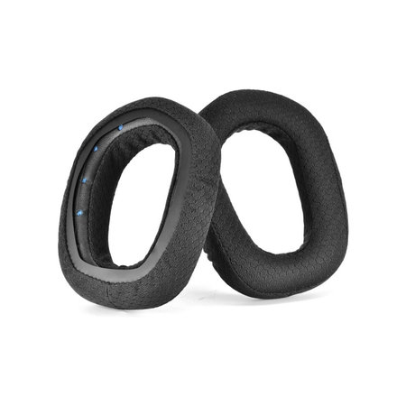 Ανταλλακτικά Earpads Ακουστικών για Logitech G435, Αφρός + Ύφασμα, Μαύρο, Black, 1 Ζεύγος
