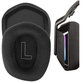 Ανταλλακτικά Earpads Ακουστικών για Logitech G335, G733, Αφρός Μνήμης + Ύφασμα, Μαύρο, Black, 1 Ζεύγος