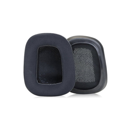 Ανταλλακτικά Earpads Ακουστικών για Logitech G633 Artemis, G933 Artemis, Αφρός Μνήμης + Ύφασμα + Δέρμα, Μαύρο, Black, Ψυκτικό Τζελ, 1 Ζεύγος