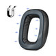 Náhradné Náušníky s Magnetom pre Logitech Astro A30, Αφρός Μνήμης + PU Δέρμα, Μαύρο, Black, 1 Ζεύγος