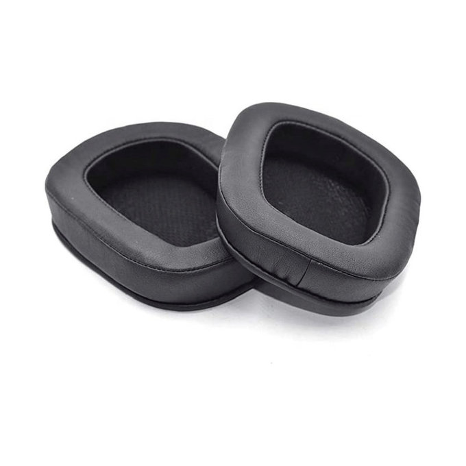 Ανταλλακτικά Earpads Ακουστικών για Logitech G633 Artemis, G933 Artemis, Αφρός Μνήμης + Δέρμα, Μαύρο, Black, 1 Ζεύγος