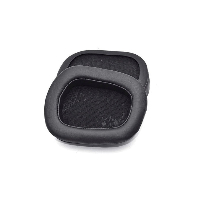 Ανταλλακτικά Earpads Ακουστικών για Logitech G633 Artemis, G933 Artemis, Αφρός Μνήμης + Δέρμα, Μαύρο, Black, 1 Ζεύγος
