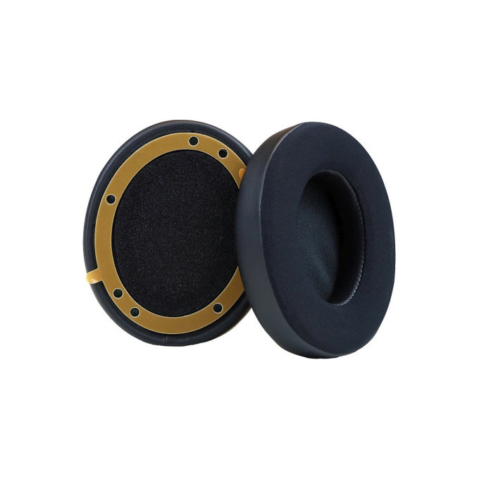 Ανταλλακτικά Earpads Ακουστικών για Beats Studio Pro, Αφρός Μνήμης + Ύφασμα + Δέρμα, Μαύρο, Black, Ψυκτικό Τζελ, 1 Ζεύγος