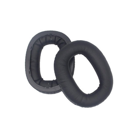 Ανταλλακτικά Earpads Ακουστικών για Marshall Monitor II, Αφρός Μνήμης + PU Δέρμα, Μαύρο, Black, 1 Ζεύγος