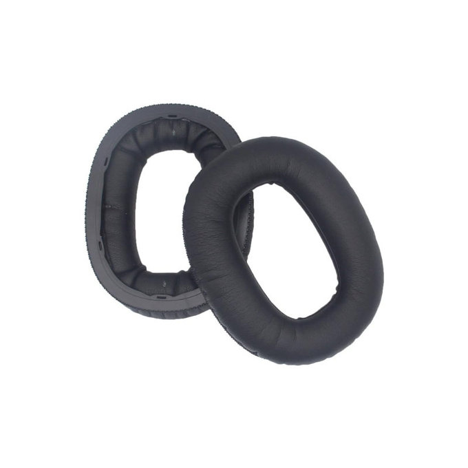 Ανταλλακτικά Earpads Ακουστικών για Marshall Monitor II, Αφρός Μνήμης + PU Δέρμα, Μαύρο, Black, 1 Ζεύγος