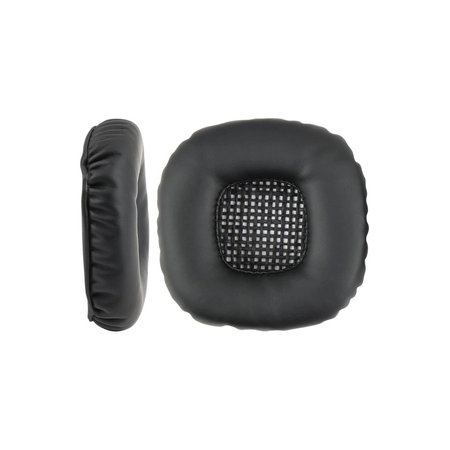 Ανταλλακτικά Earpads Ακουστικών για Marshall Major V, Αφρός Μνήμης + Δέρμα, Μαύρο, Black, 1 Ζεύγος