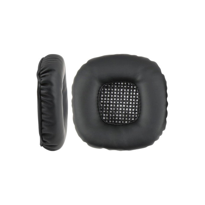 Ανταλλακτικά Earpads Ακουστικών για Marshall Major V, Αφρός Μνήμης + Δέρμα, Μαύρο, Black, 1 Ζεύγος