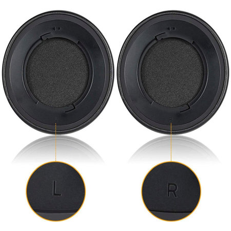 Ανταλλακτικά Earpads Ακουστικών για Razer Nari 7.1 THX, Αφρός Μνήμης + PU Δέρμα, Μαύρο, Black, 1 Ζεύγος