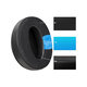 Ανταλλακτικά Earpads Ακουστικών για Sennheiser HD4.50, Αφρός Μνήμης + Ύφασμα + Δέρμα, Μαύρο, Black, Ψυκτικό Τζελ, 1 Ζεύγος
