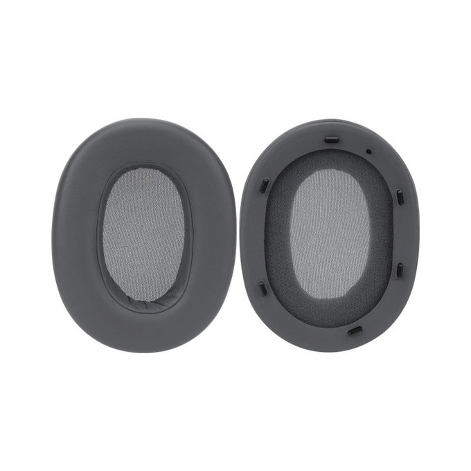 Ανταλλακτικά Earpads Ακουστικών για Sony ULT Wear, Αφρός + Δέρμα, Μαύρο, Black, 1 Ζεύγος