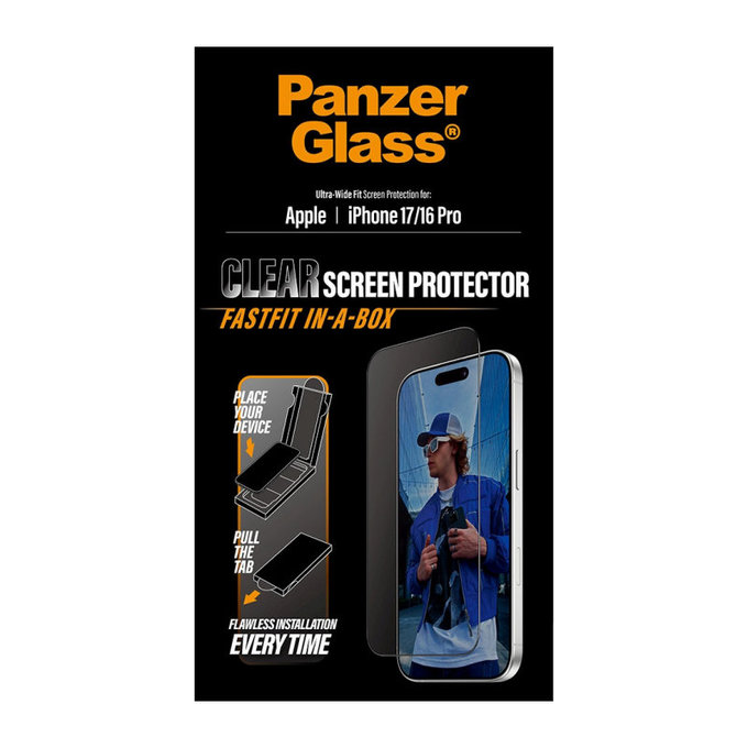 Σκληρυμένο γυαλί UWF με εφαρμογέα για Samsung A17/A17 5G, Διάφανο, PanzerGlass