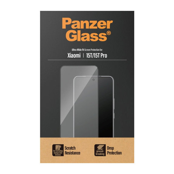 Σκληρυμένο γυαλί UWF για Xiaomi 15T/15T Pro, Μαύρο, PanzerGlass