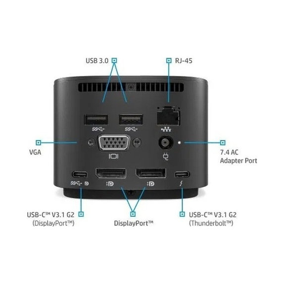 Docking Station Thunderbolt HP G2 (USB-C)