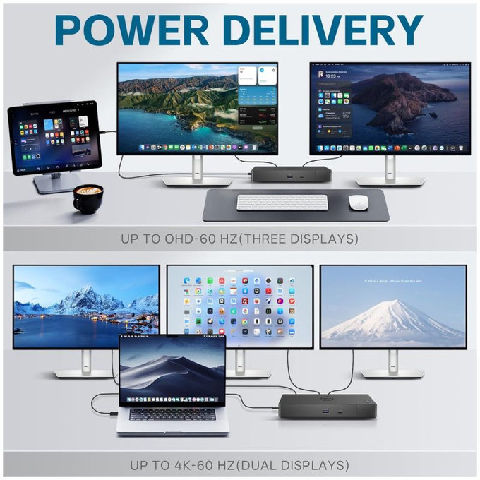 Dell WD19S K20A001 - Σταθμός σύνδεσης (USB-C) + Τροφοδοτικό 130W Ανακατασκευασμένο